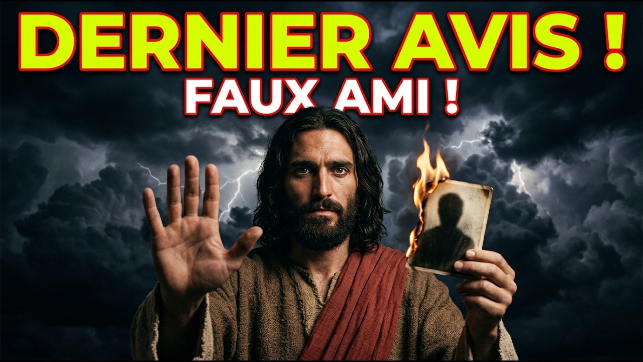 C'EST MON DERNIER AVERTISSEMENT CONCERNANT CETTE PERSONNE EN QUI VOUS AVEZ UNE CONFIANCE AVEUGLE !