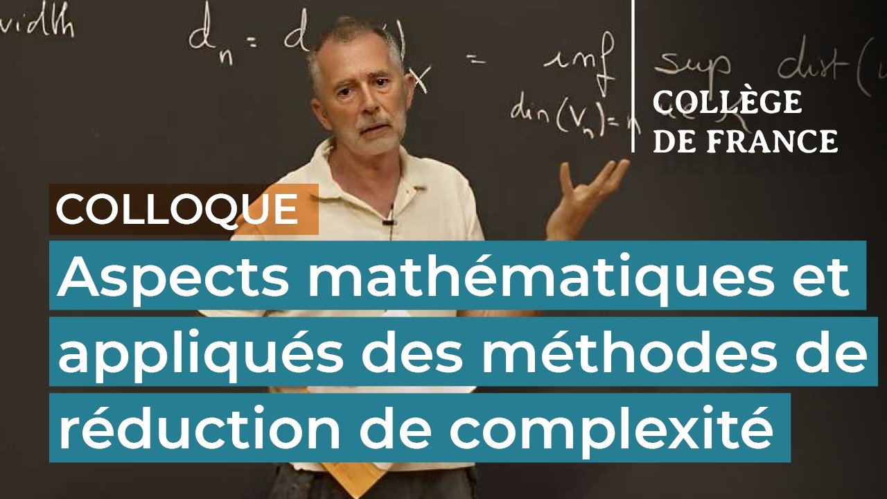 Aspects mathématiques des méthodes de réduction de complexité (10) - Yvon Maday (2025-2026)