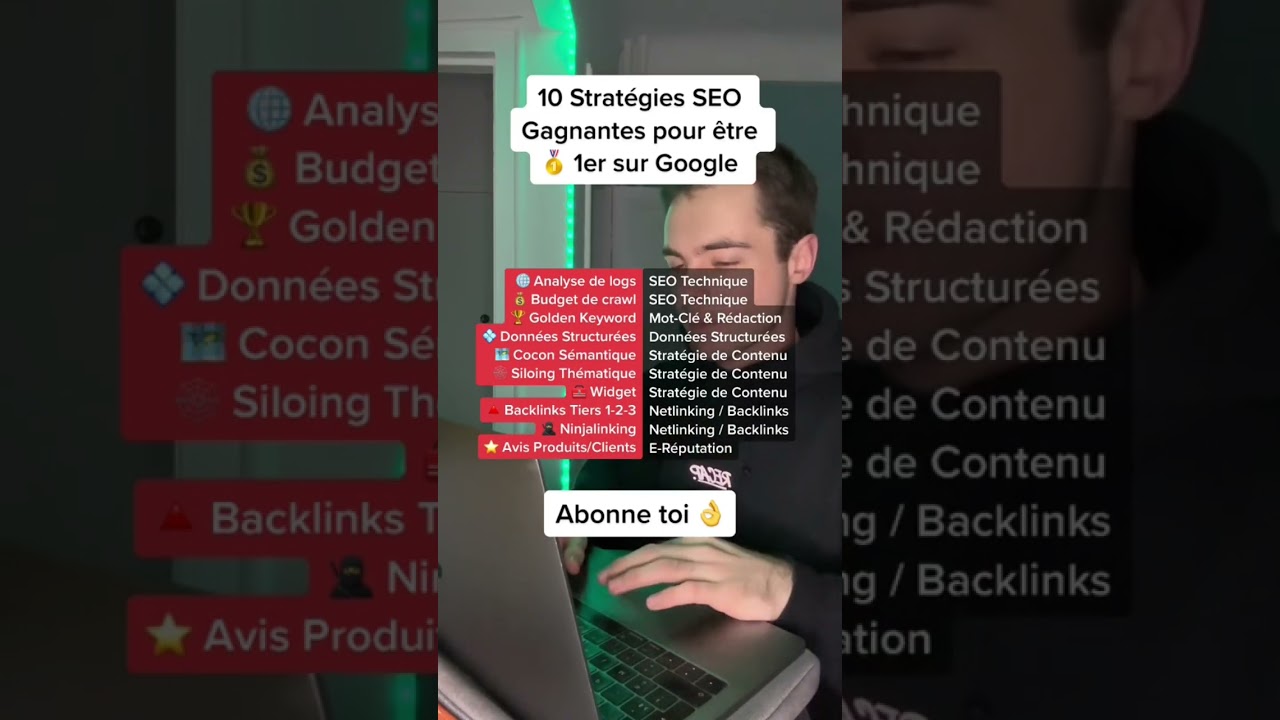 10 Stratégies SEO Gagnantes pour être 1er sur Google 🥇