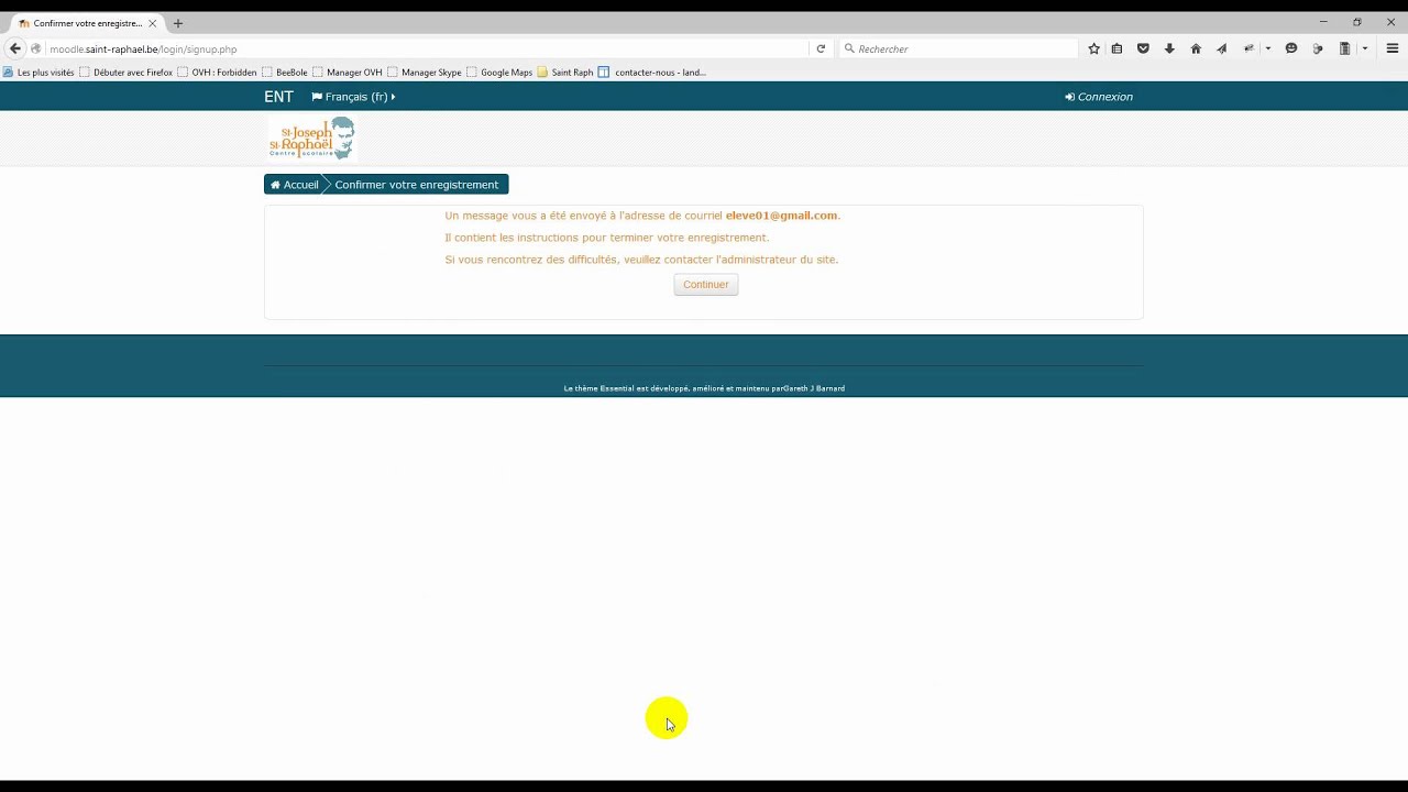 Comment créer mon accès à l'espace numérique de travail et rejoindre un cours ?